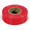 Irwin RED   300 ft. STRAIGHT LINE Flagging Tapes  Weatherproof poly vinyl chloride, 24PK 65901